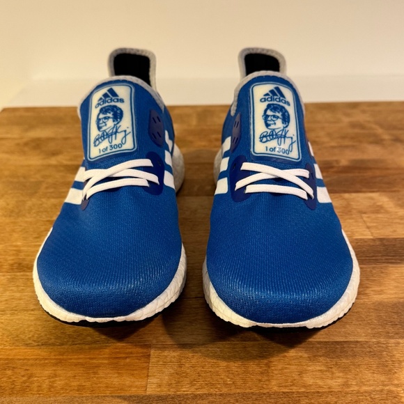 adidas Blue White Athletic Running Shoes main image 9